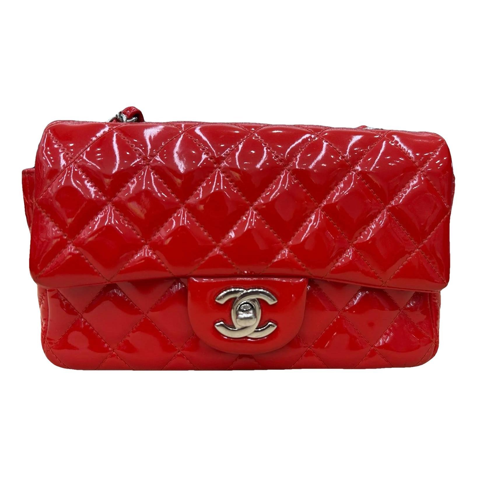 Patent leather mini bag