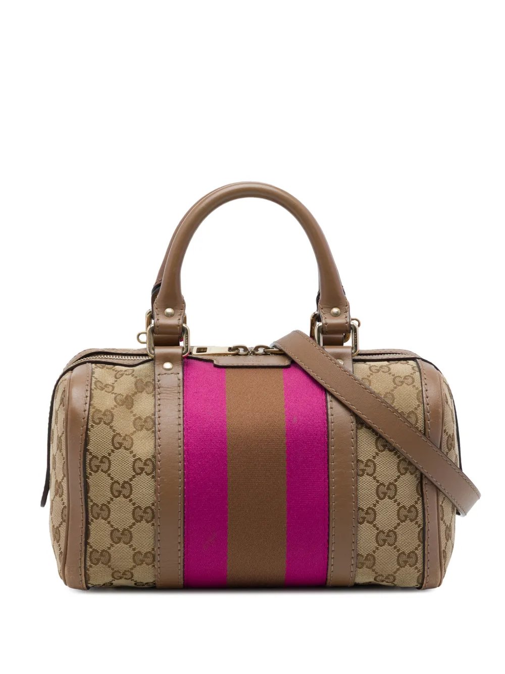 2016-2026 Small GG Canvas Web Joy Boston Bag satchel