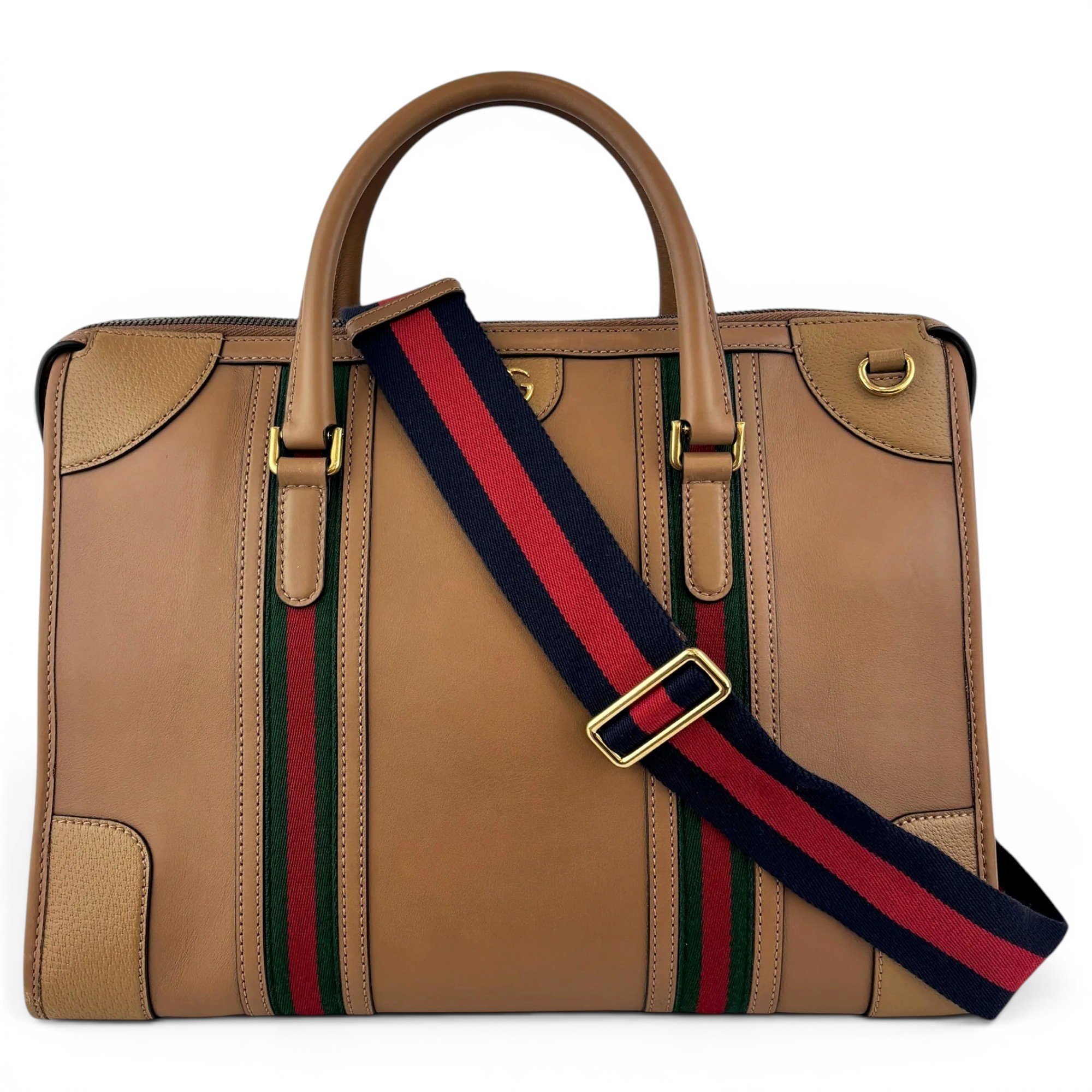 Leather travel bag