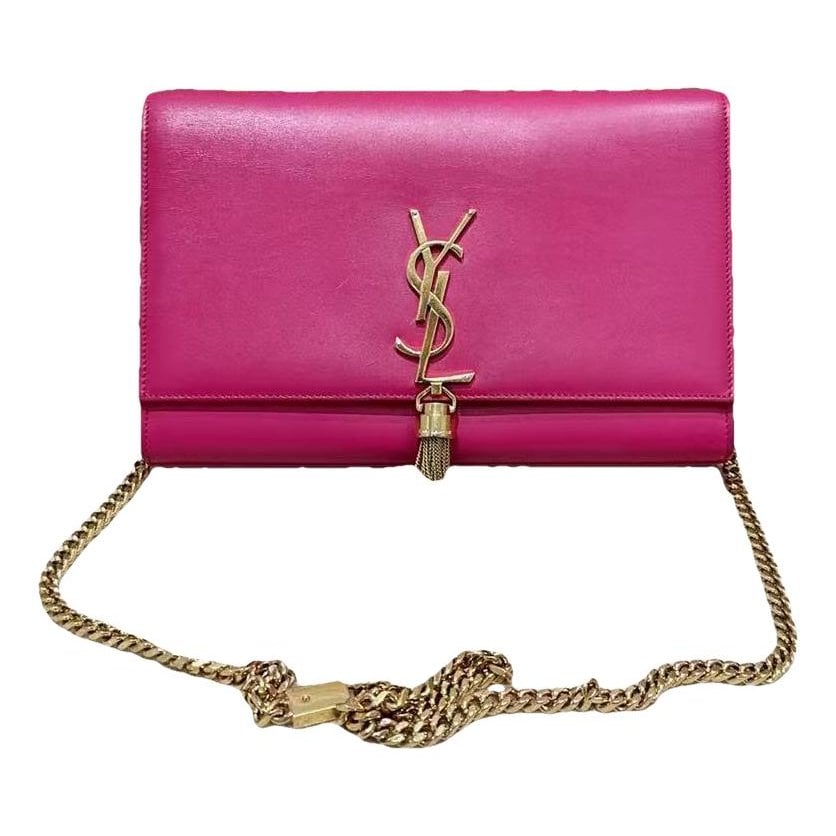 Pompom Kate leather handbag