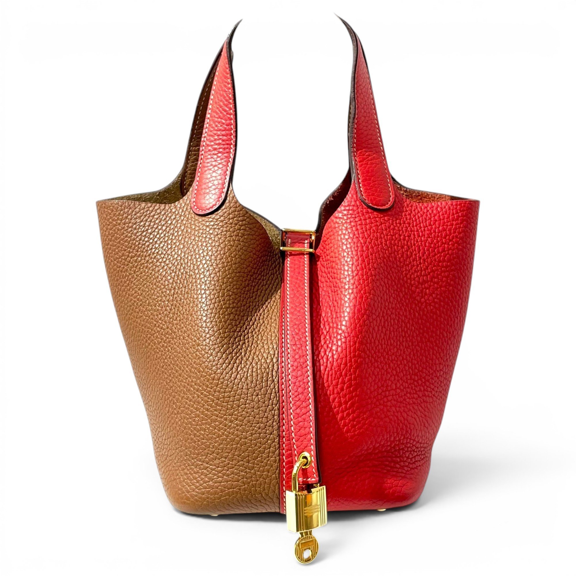 Picotin leather handbag
