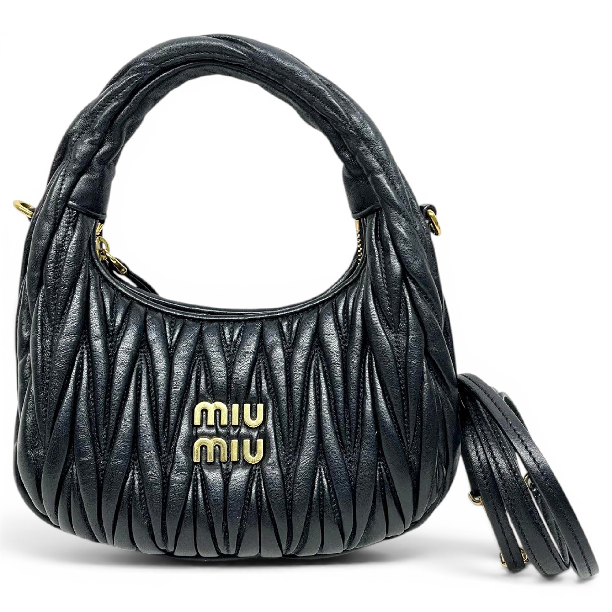 Miu Wander leather handbag