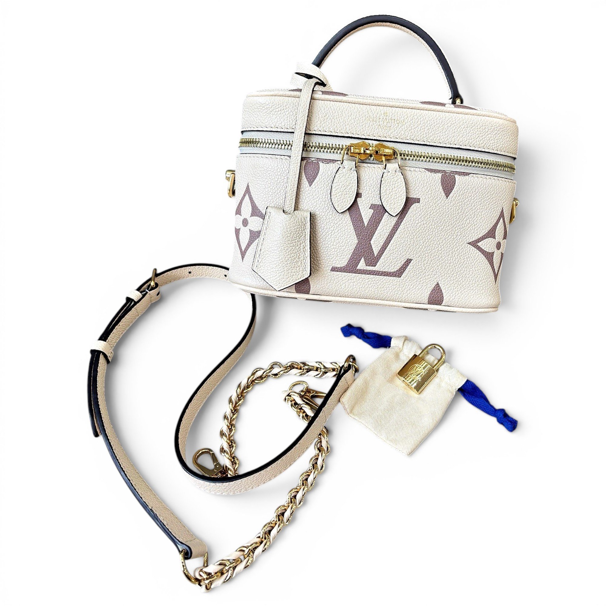 Vanity leather handbag