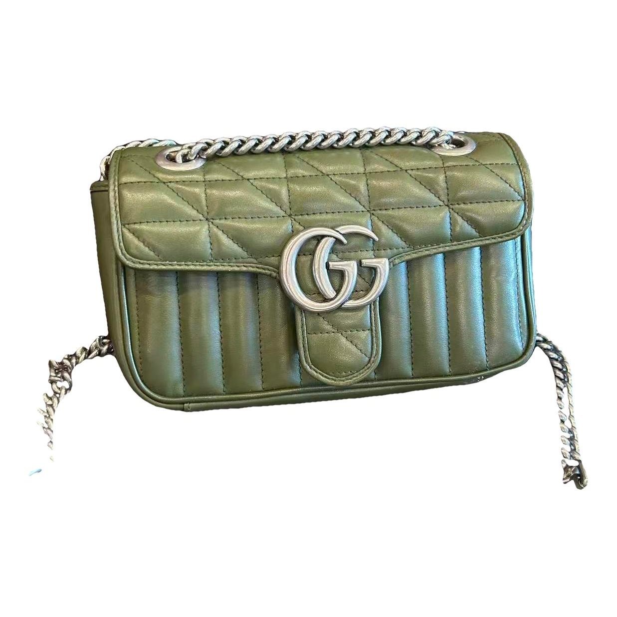 GG Marmont Flap leather crossbody bag