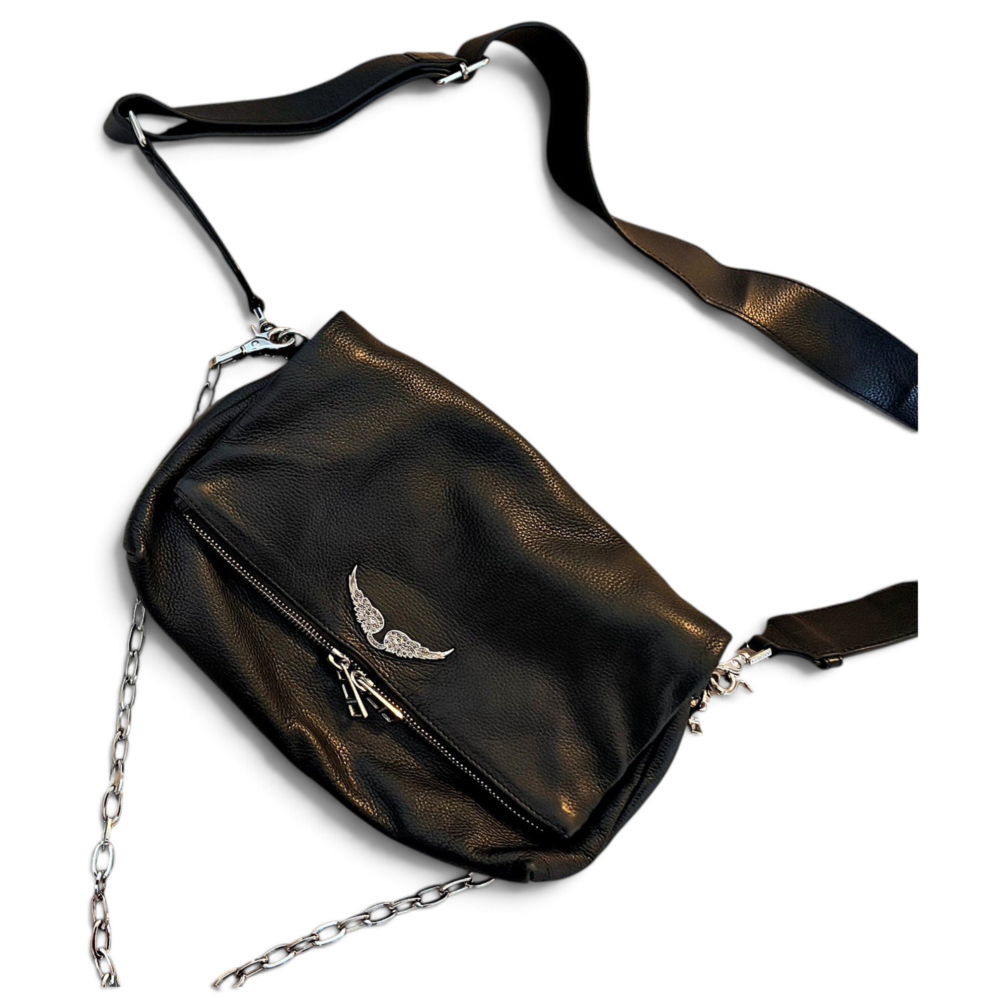 Leather crossbody bag