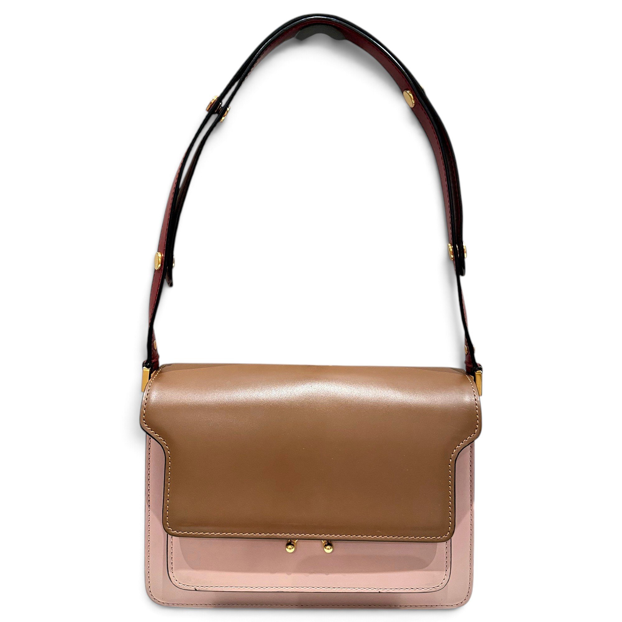 Trunk leather handbag