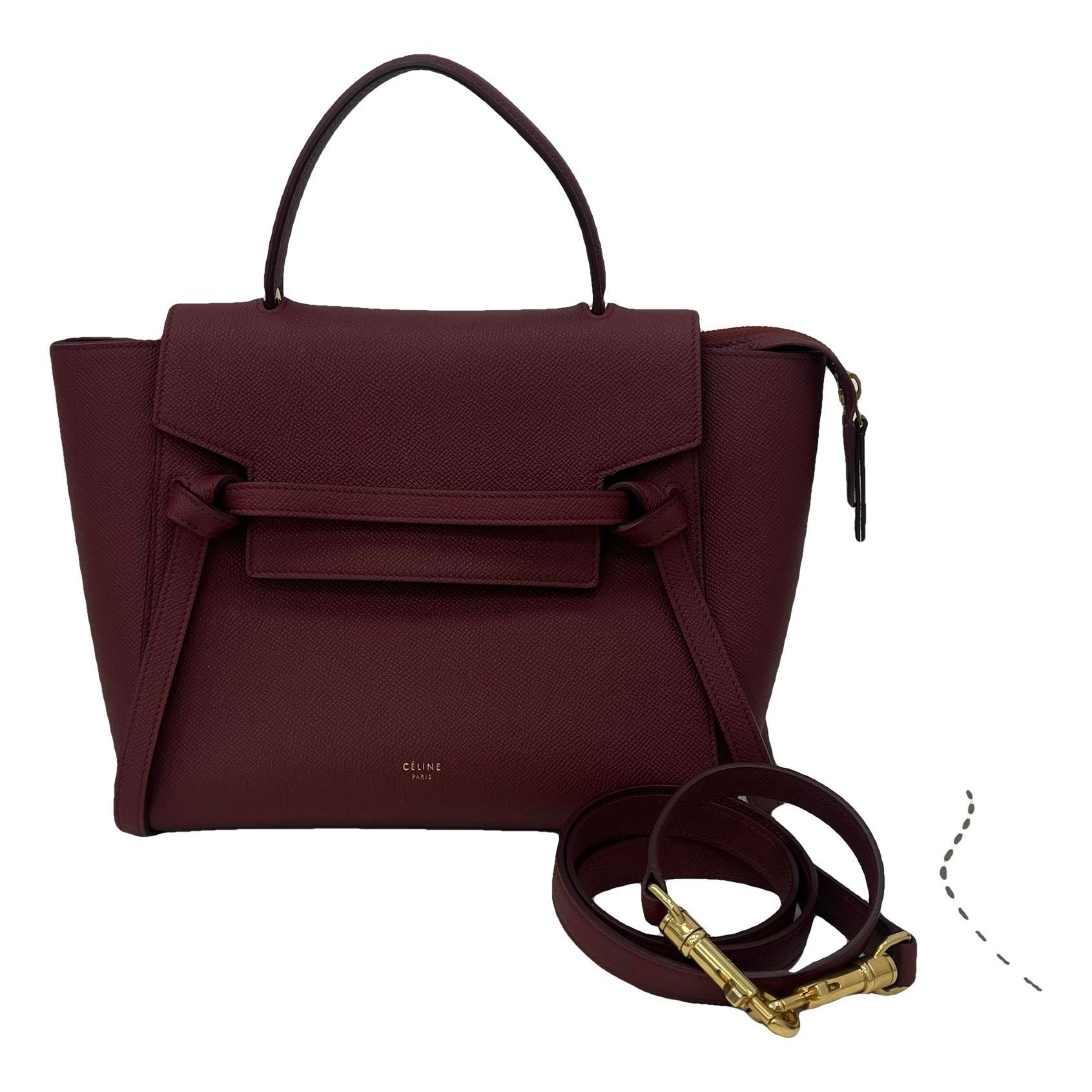 Belt leather handbag