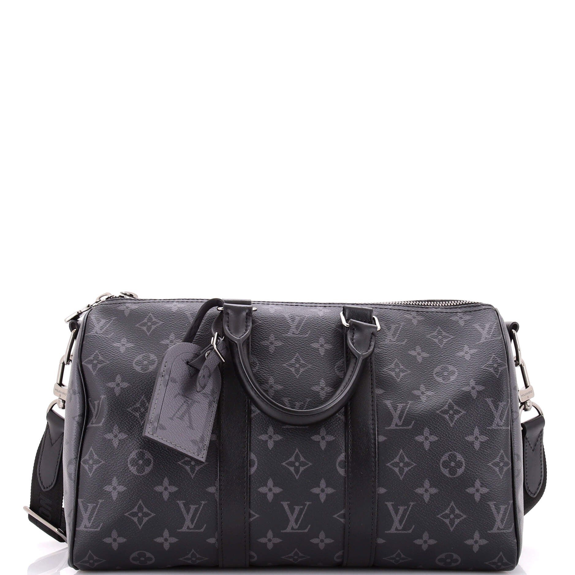 Keepall Bandouliere Bag Reverse Monogram Eclipse Canvas 35