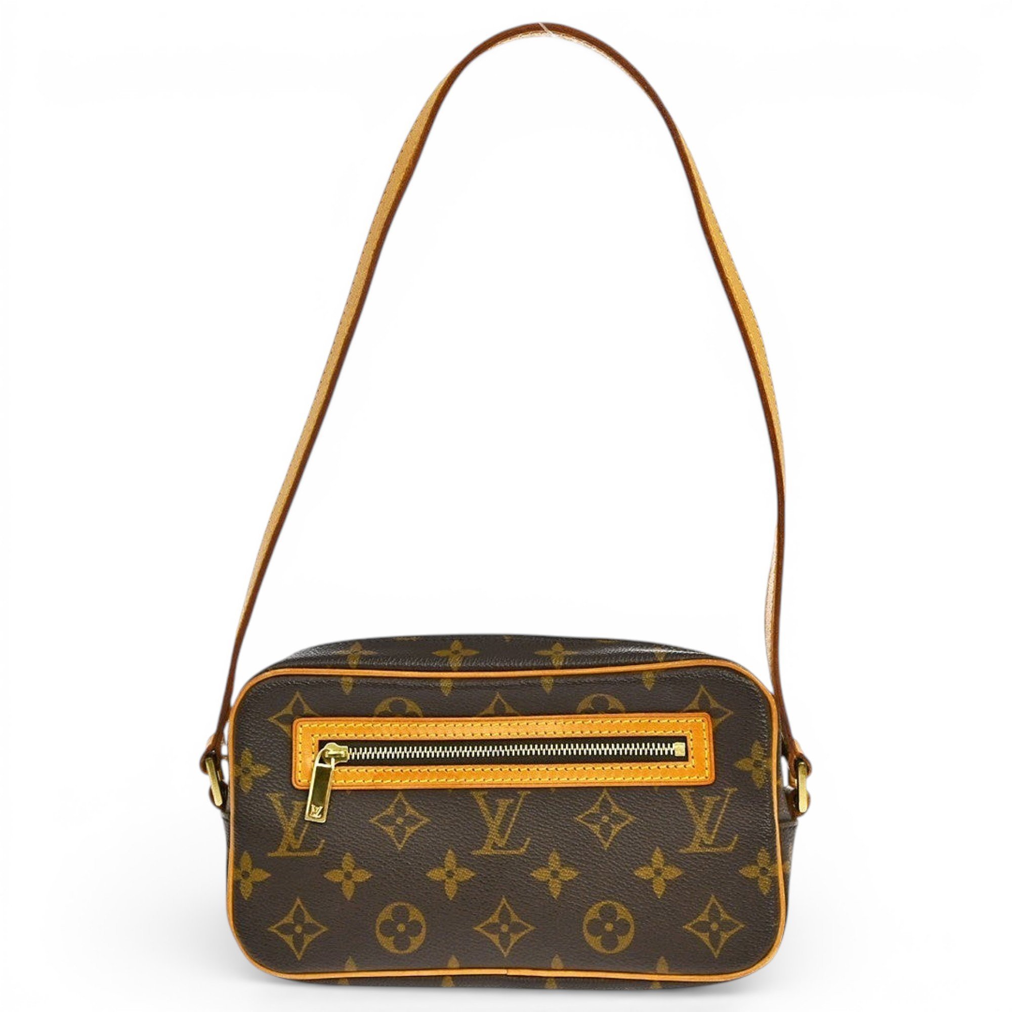 Leather clutch bag