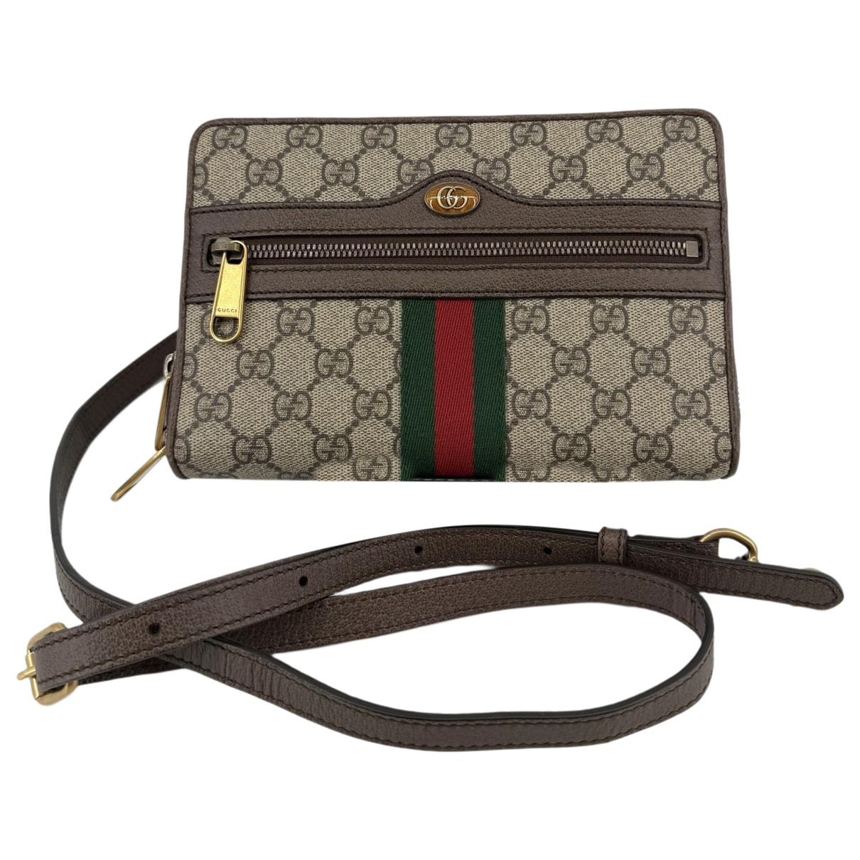 Leather clutch bag