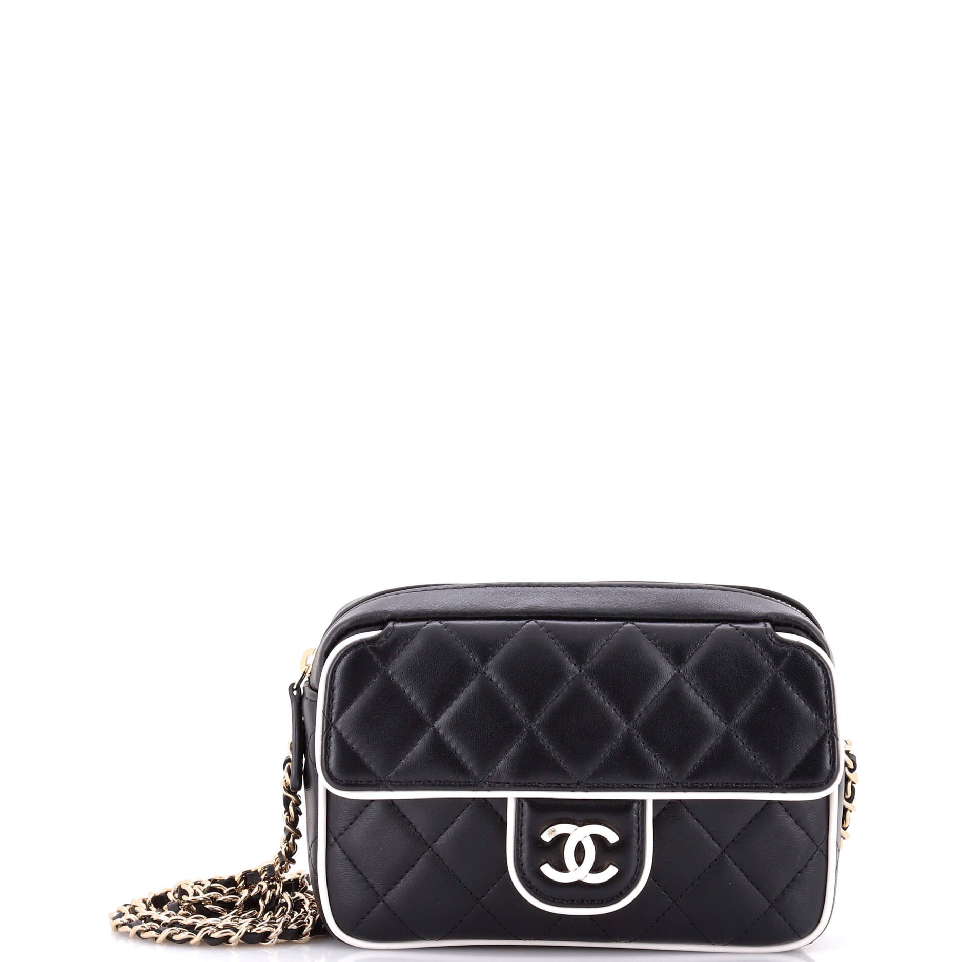 Resin CC Camera Bag Quilted Lambskin
