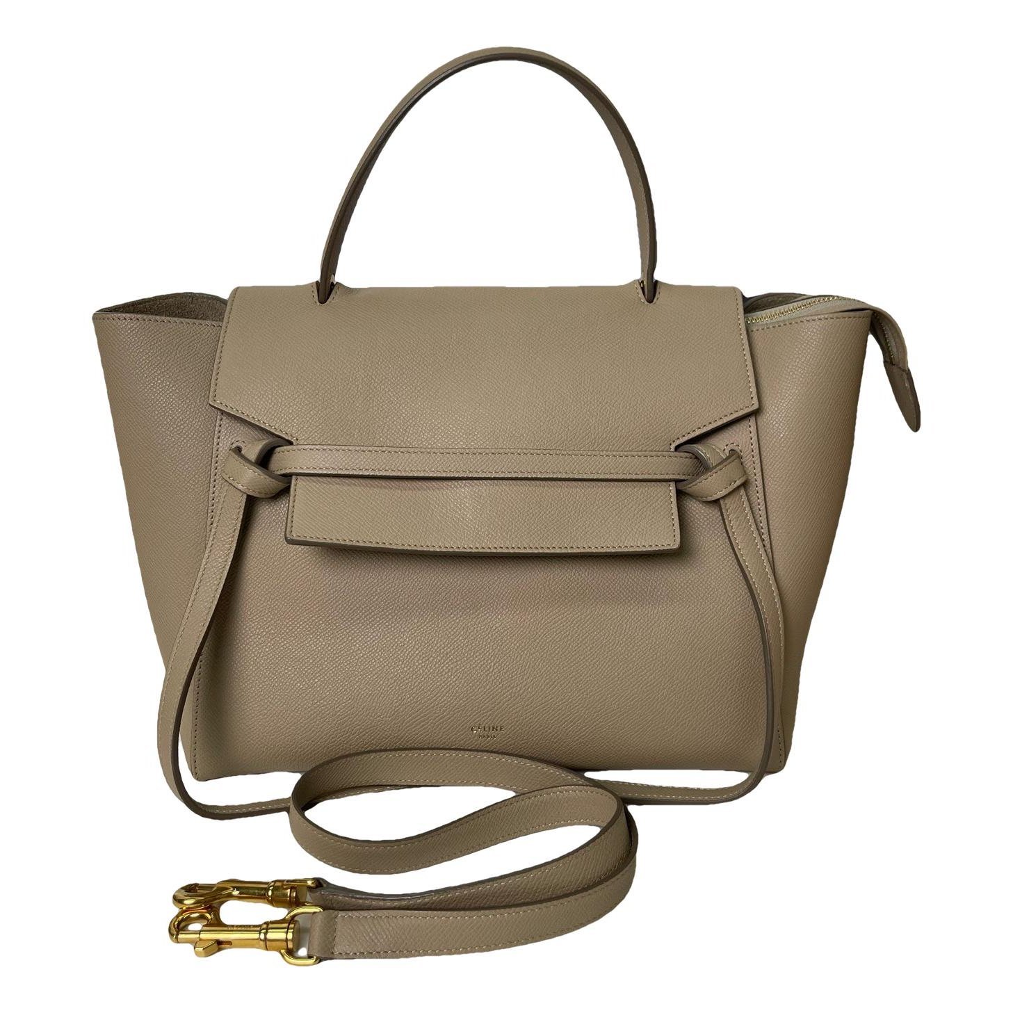 Belt leather handbag