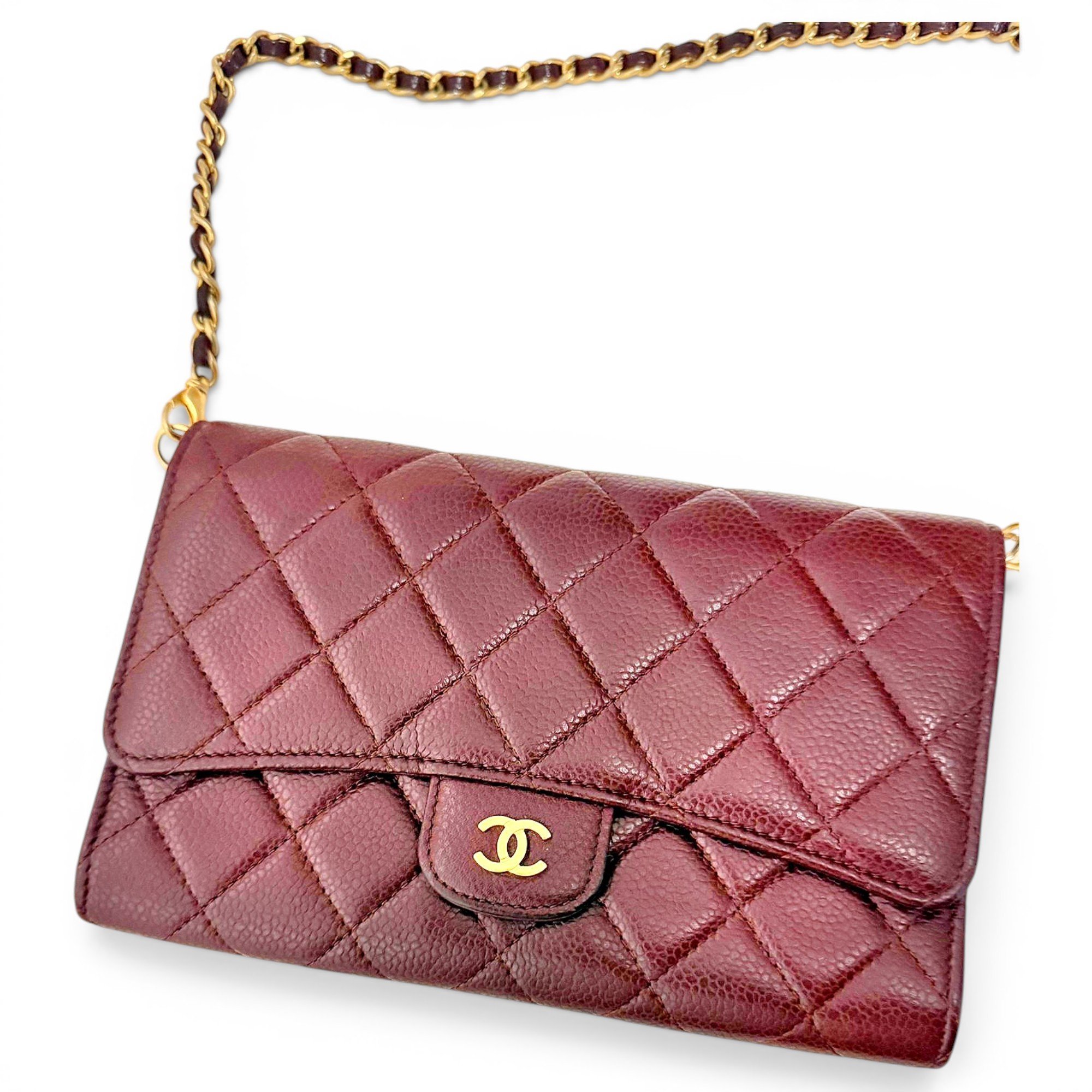 Trendy CC Wallet on Chain leather crossbody bag