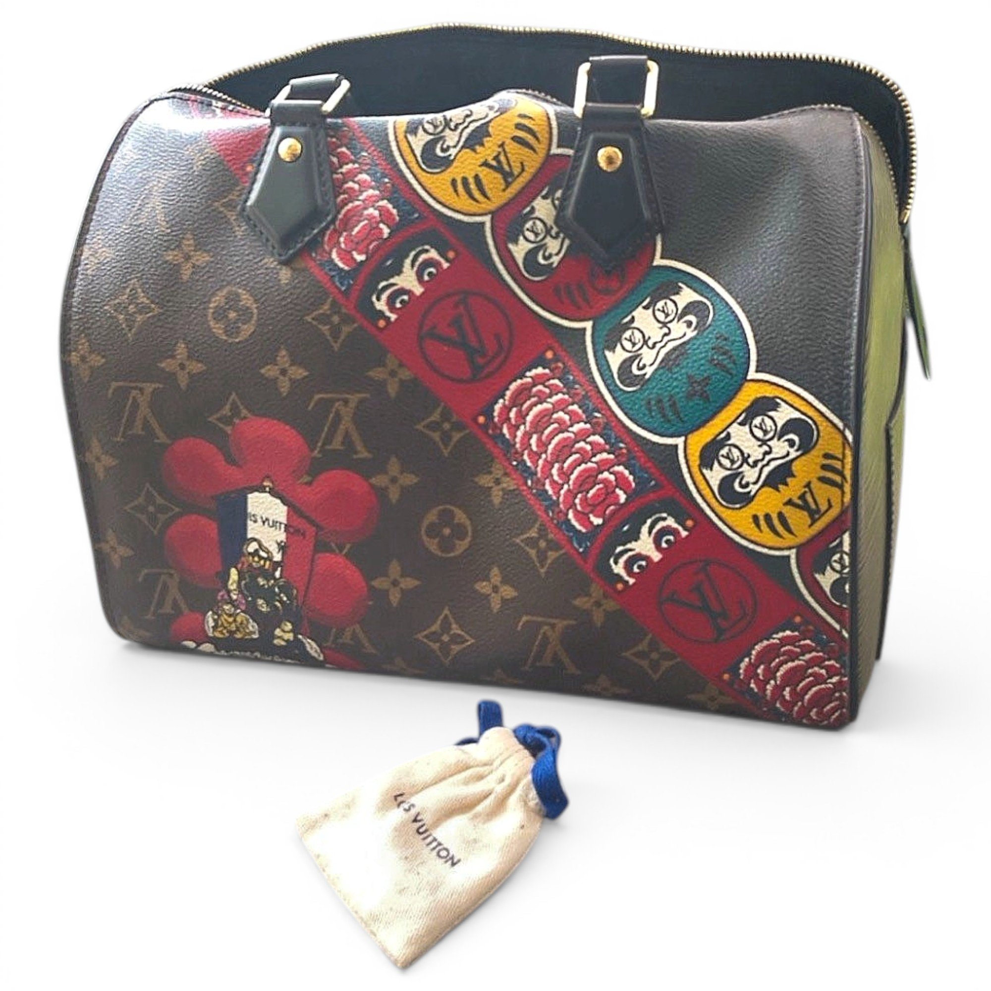 Kabuki leather handbag