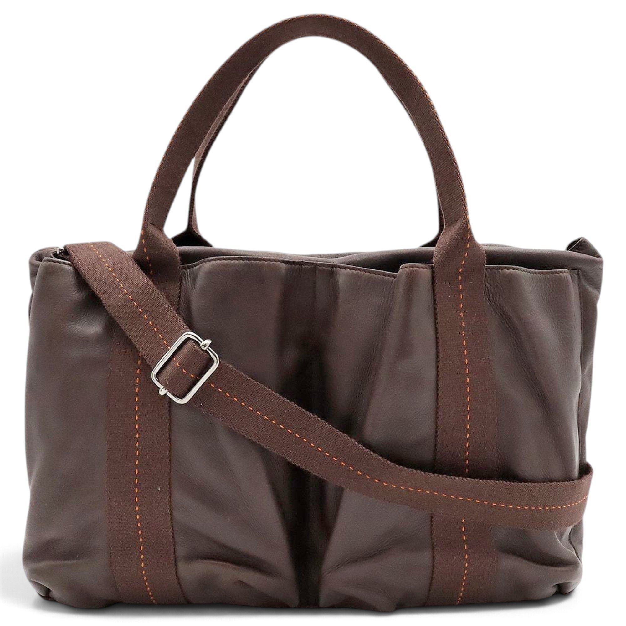 Leather tote
