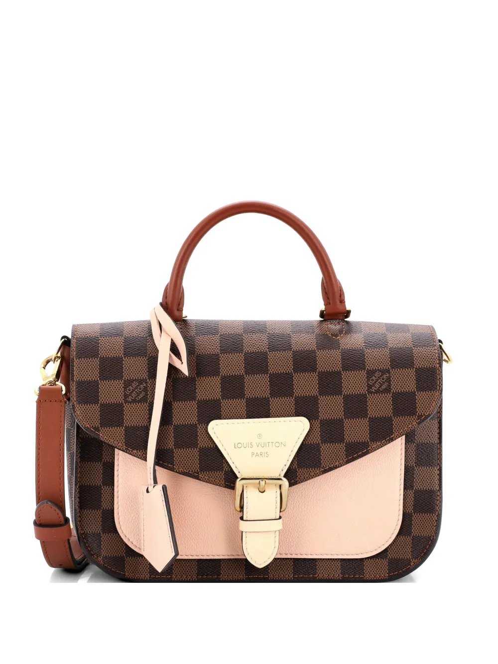 Beaumarchais Handbag Damier with Leather shoulder bag