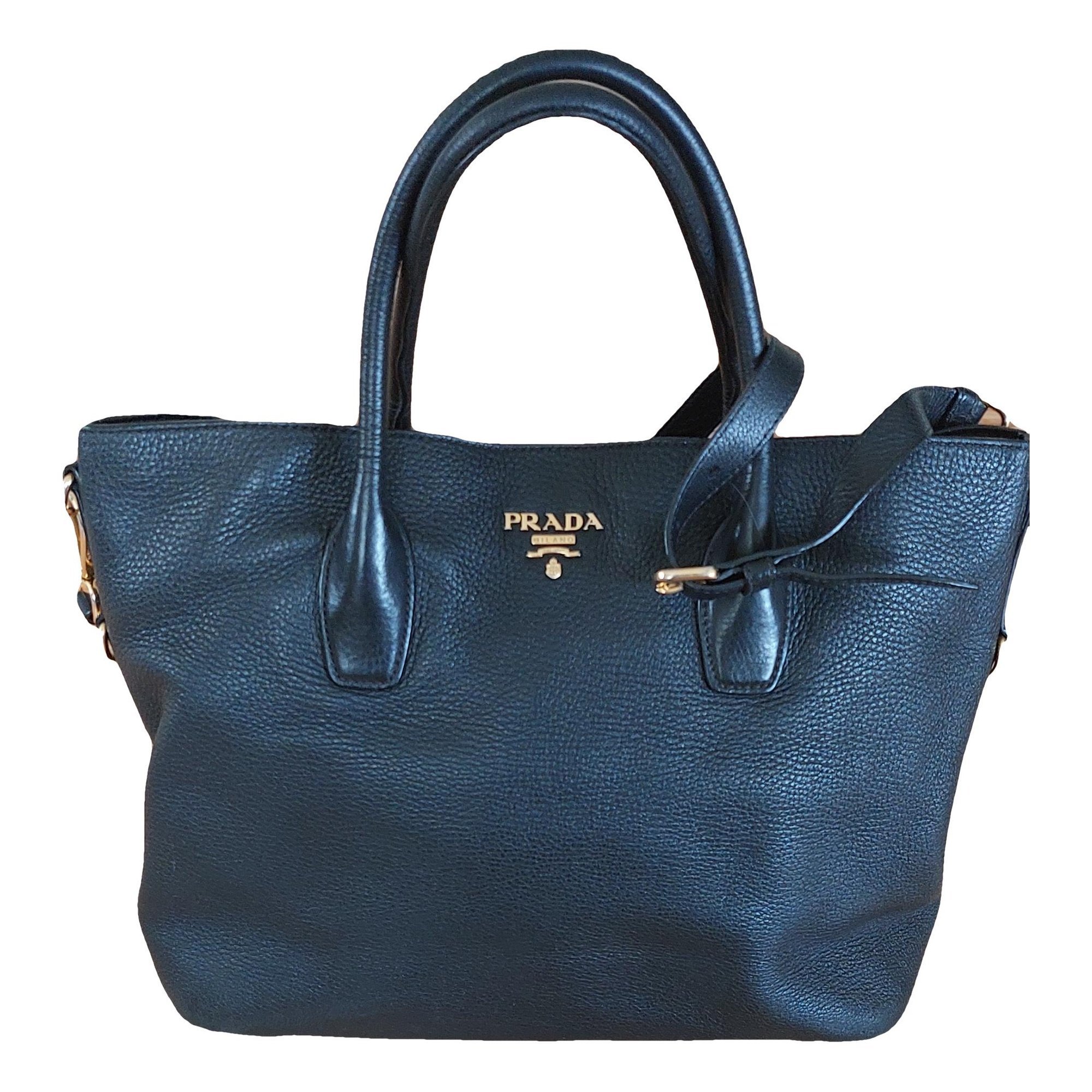 Double leather tote