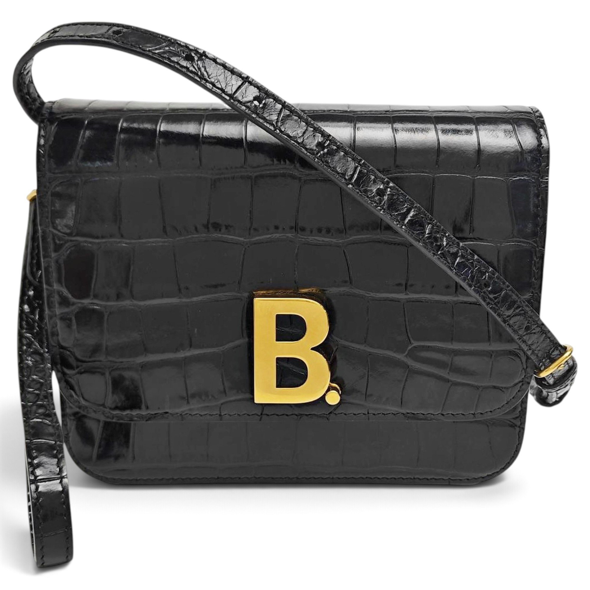 B leather handbag