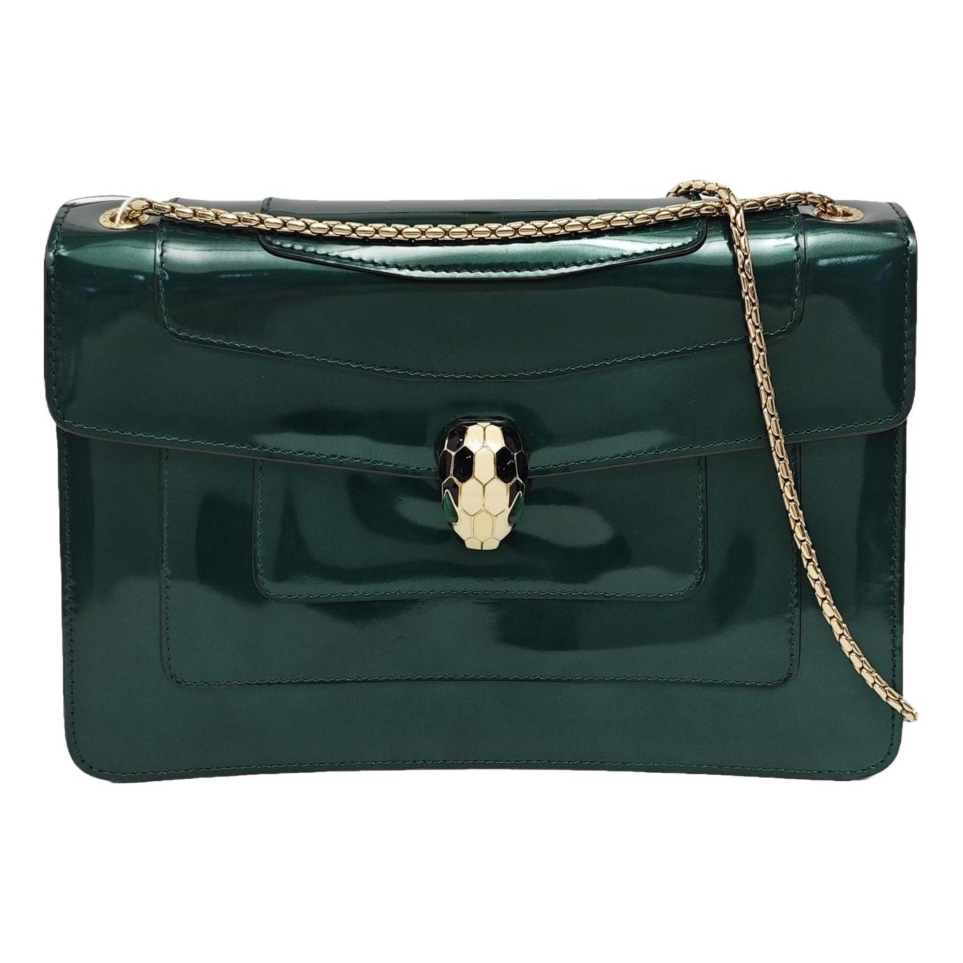 Patent leather handbag