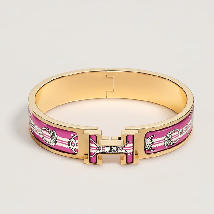 Crépuscule Violet Clic H Etriers Bracelet