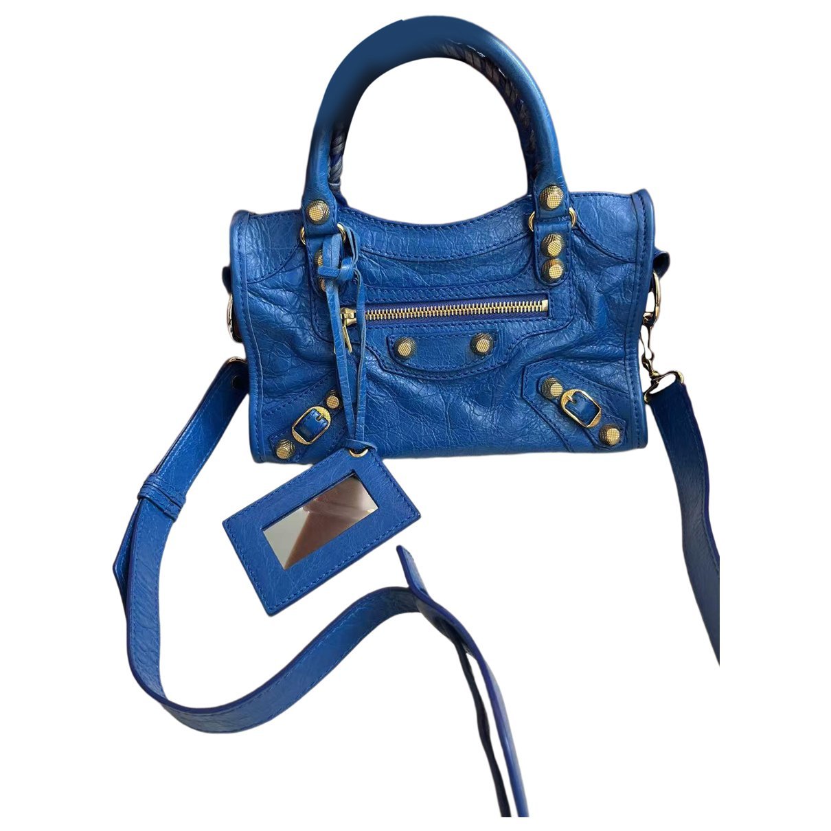 City leather handbag