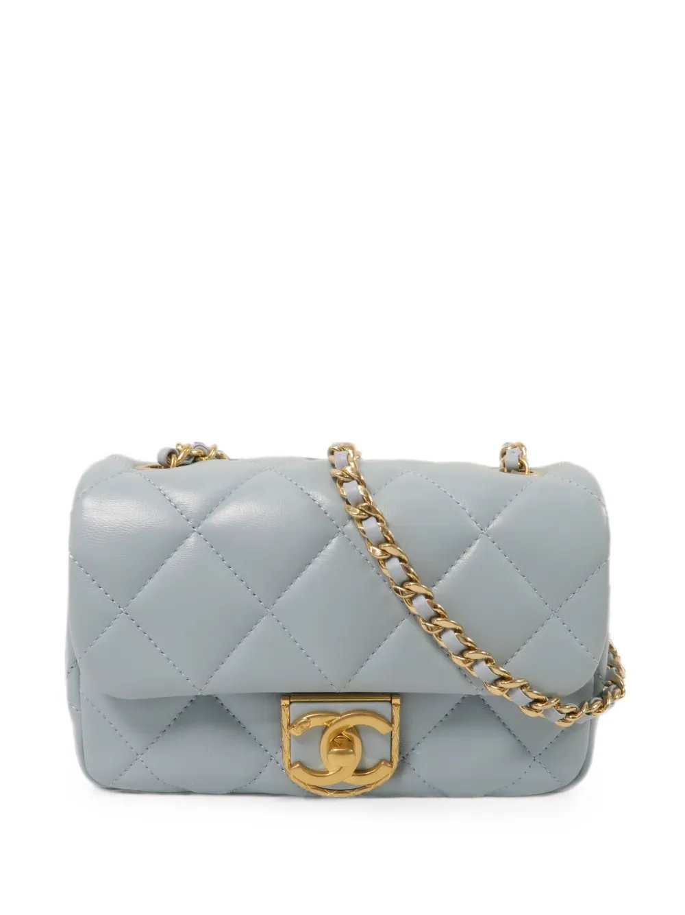 2022 Mini Flap CC turn-lock shoulder bag