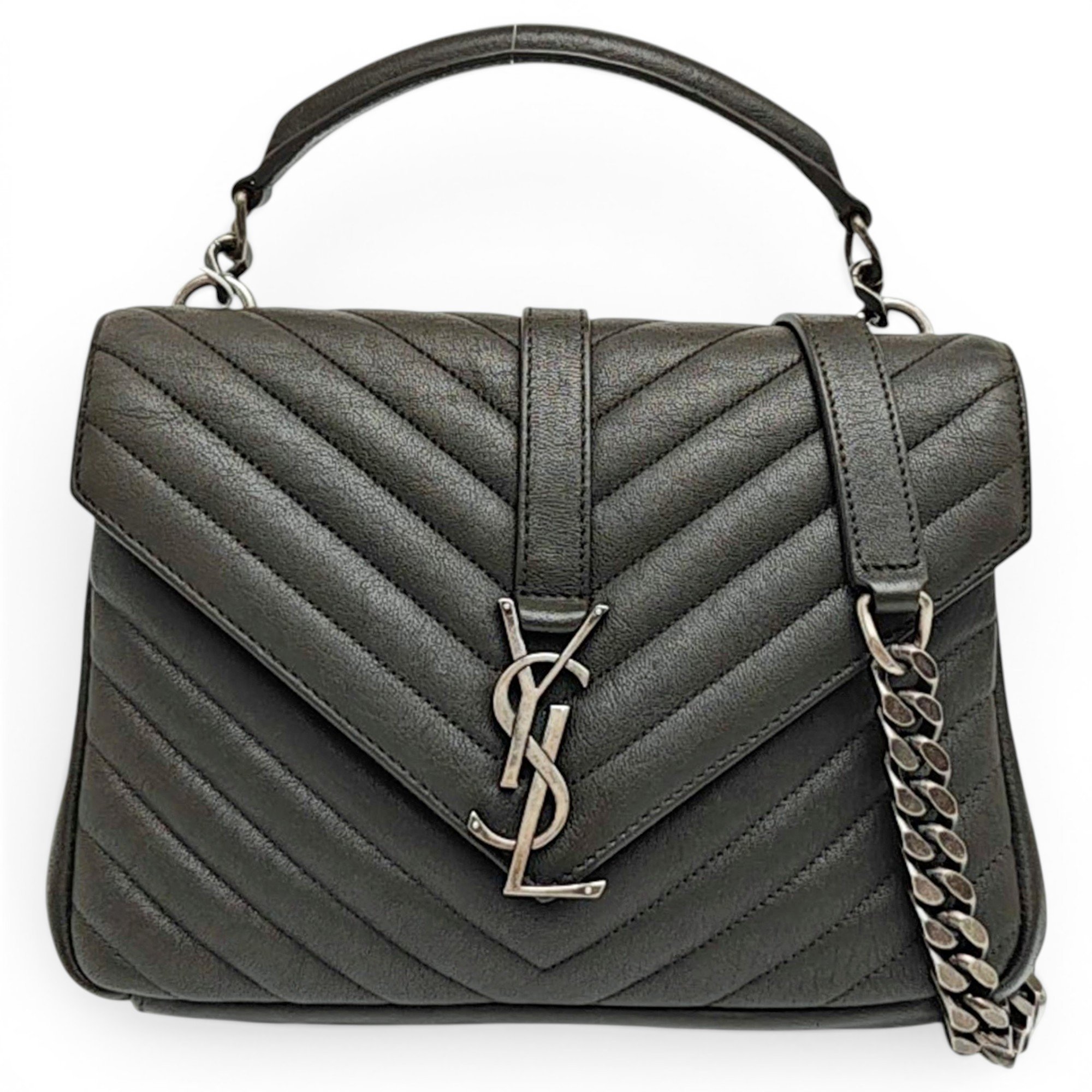 Collége monogramme leather crossbody bag