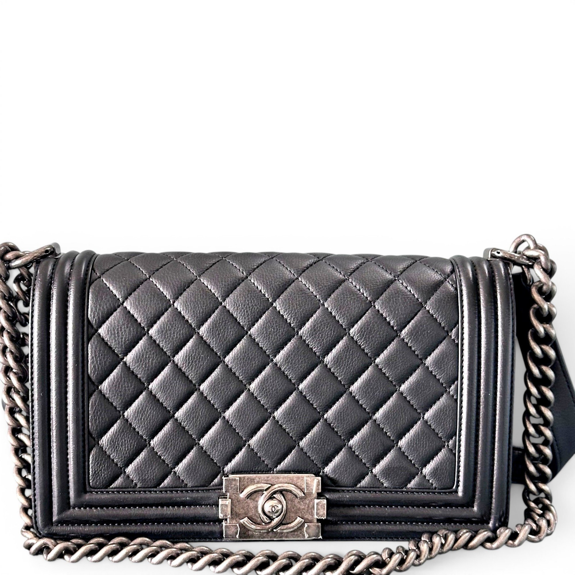 Boy leather crossbody bag