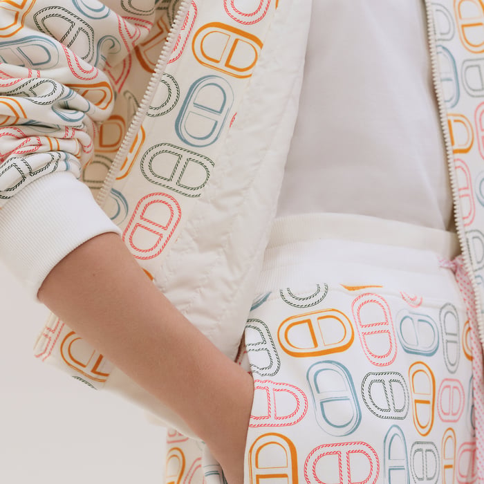 Blanc Cassé "Chaine d'Ancre" Quilted Bomber Jacket