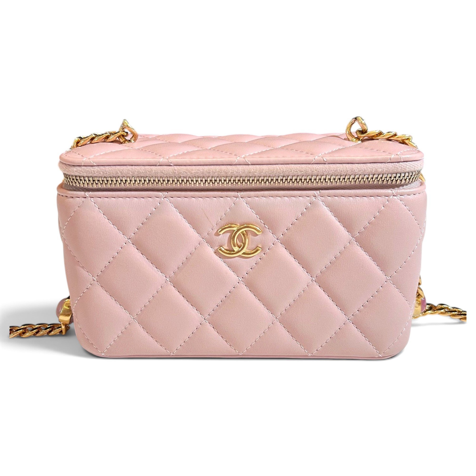 Trendy CC Vanity leather handbag