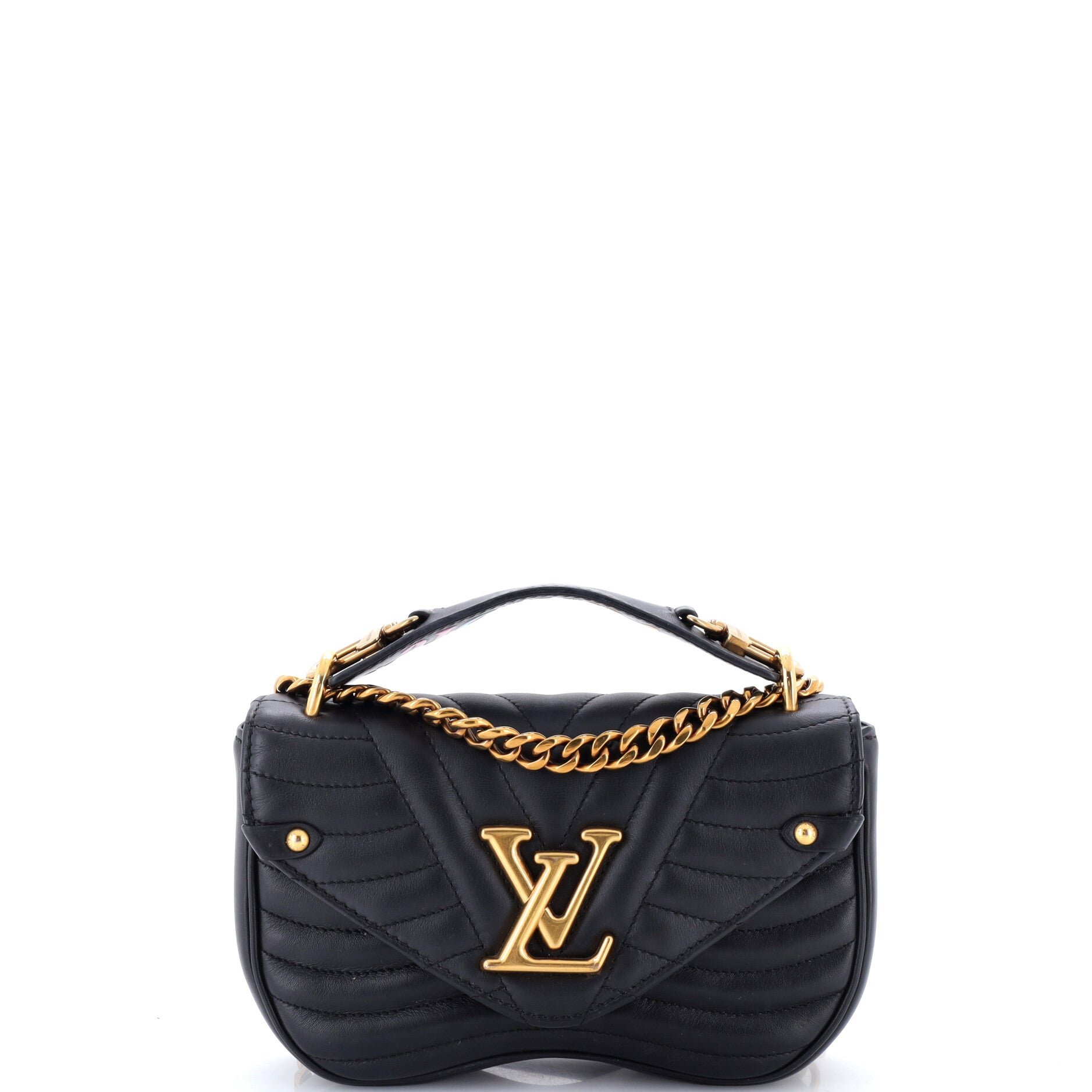 New Wave Chain Bag Quilted Leather PM