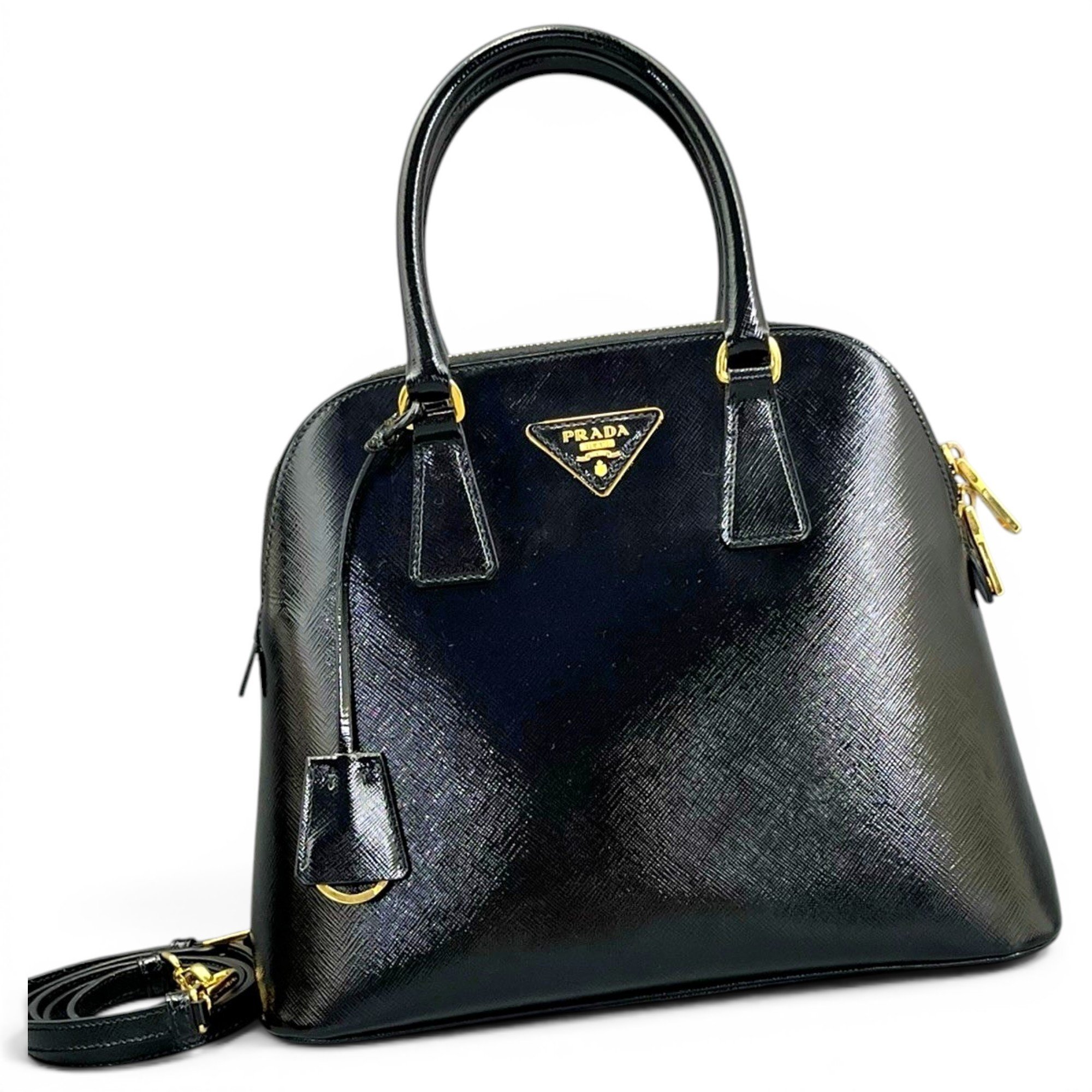 Promenade leather handbag