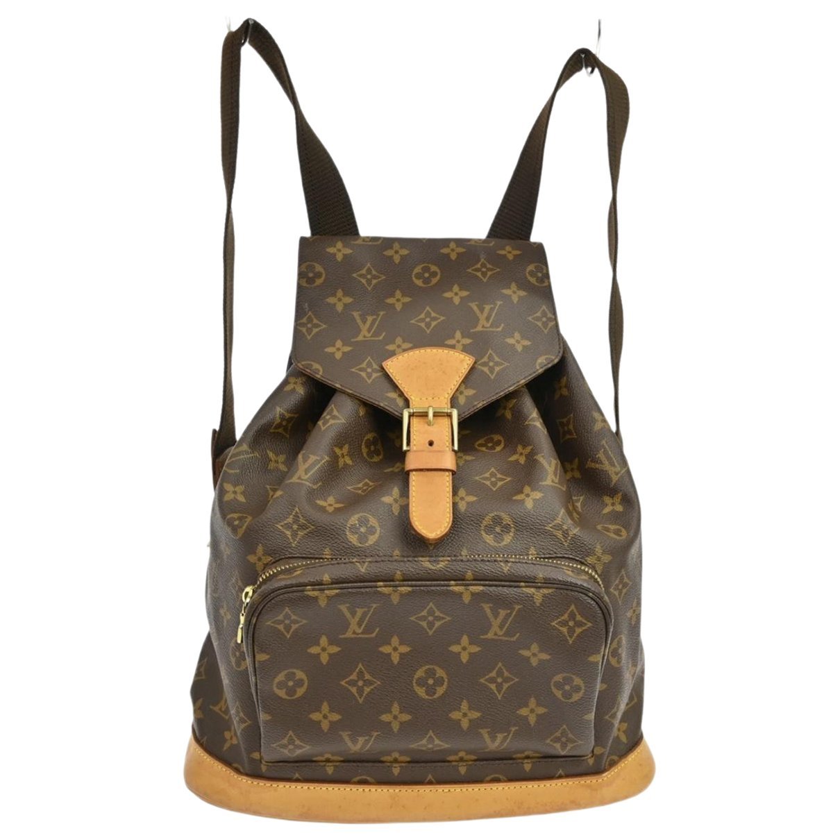 Montsouris Vintage leather backpack