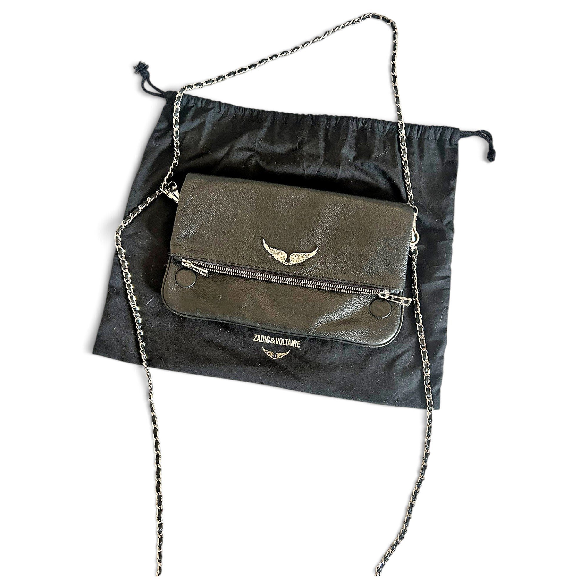 Rock leather crossbody bag