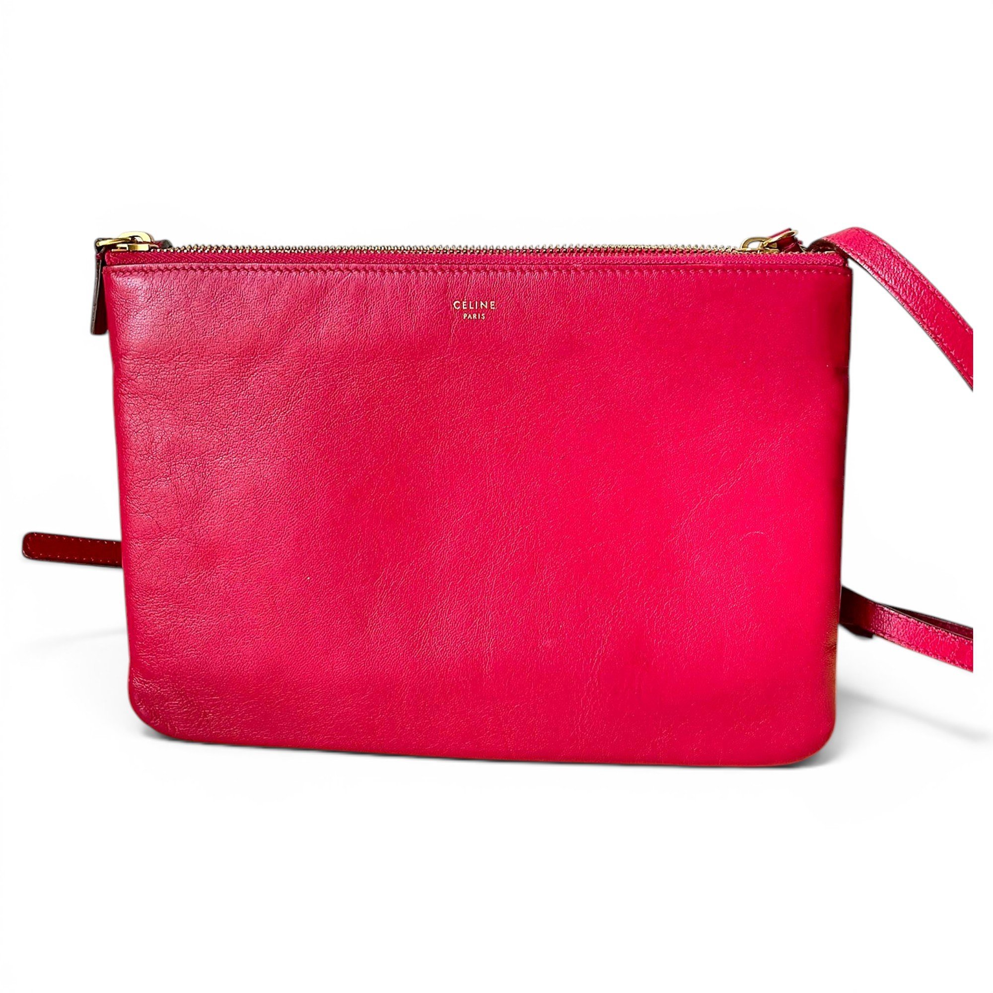 Trio leather crossbody bag