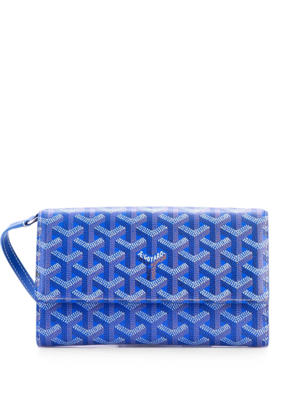 Varenne Continental Wallet with Strap Coated Canvas crossbody bag
