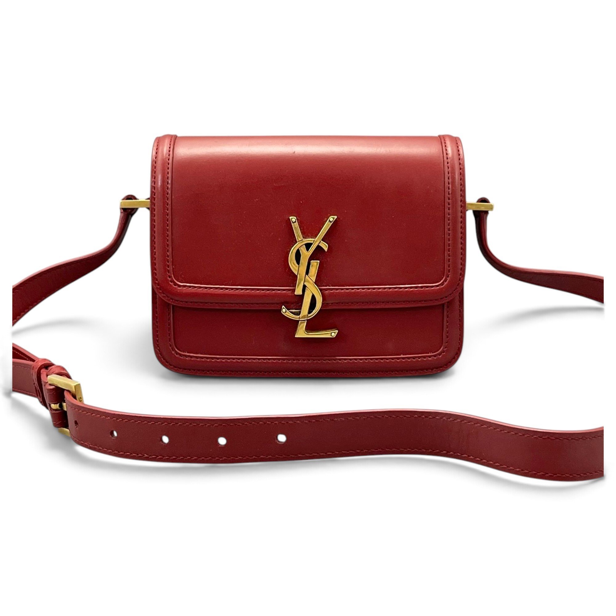 Solférino leather handbag