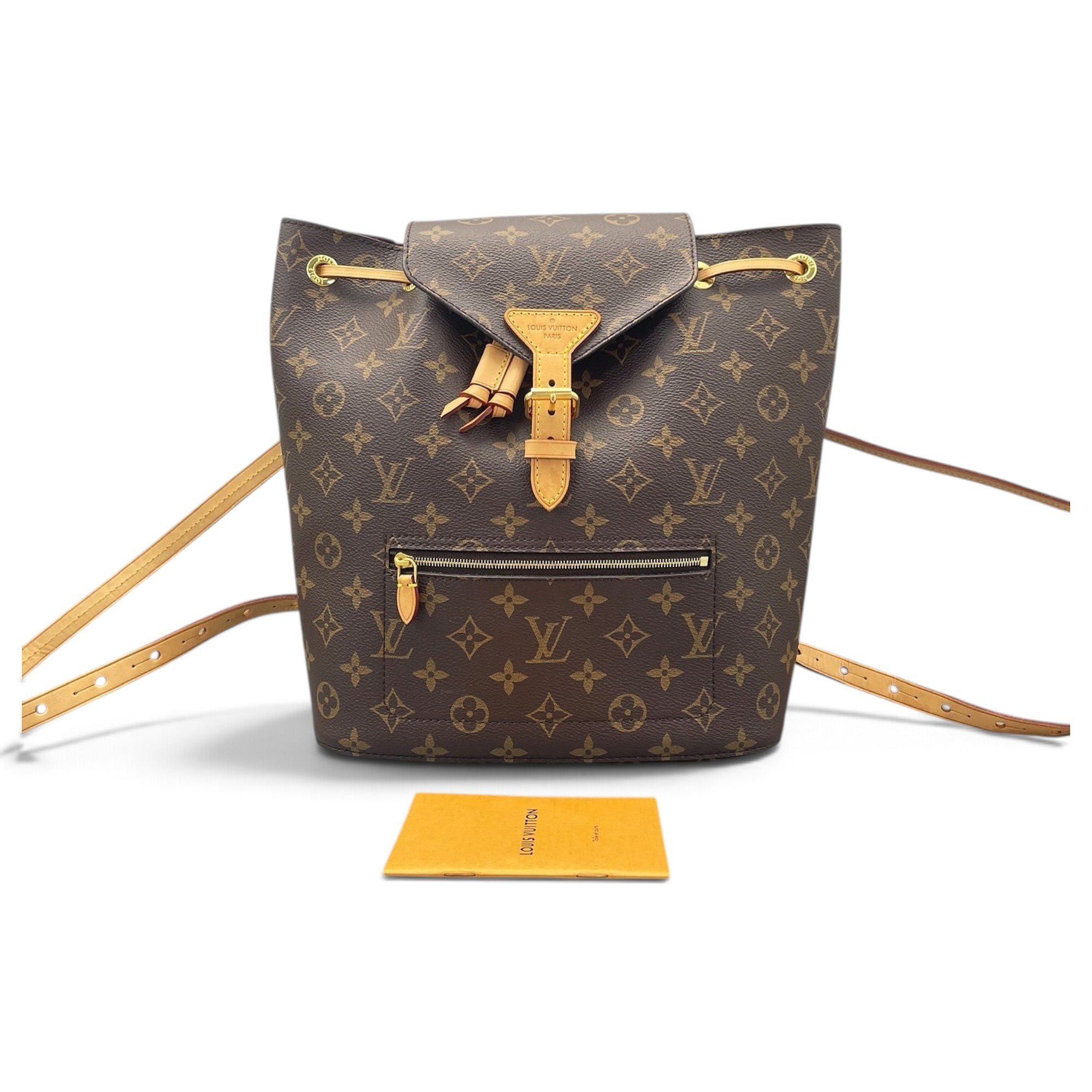Montsouris Vintage leather backpack