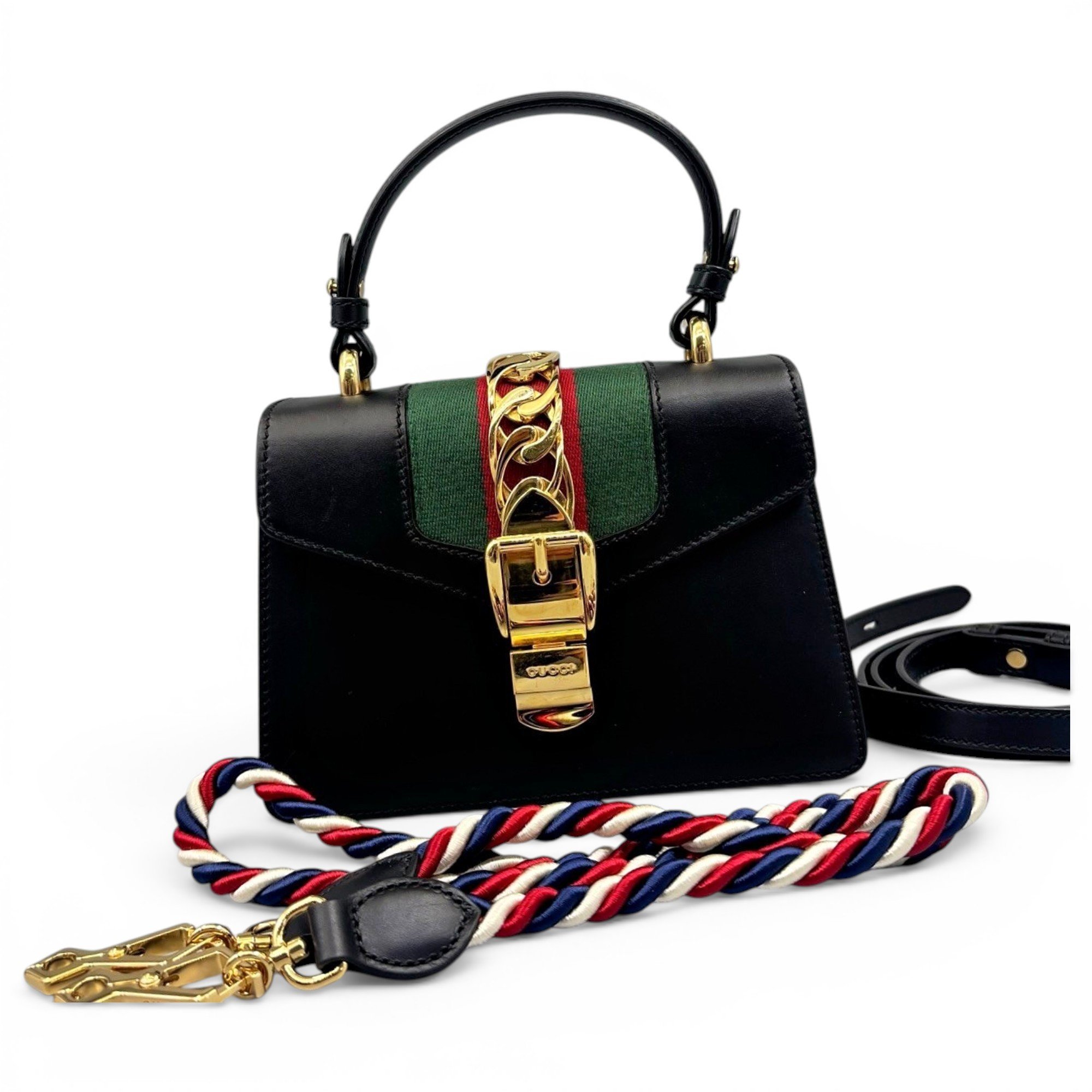 Sylvie Top Handle leather handbag