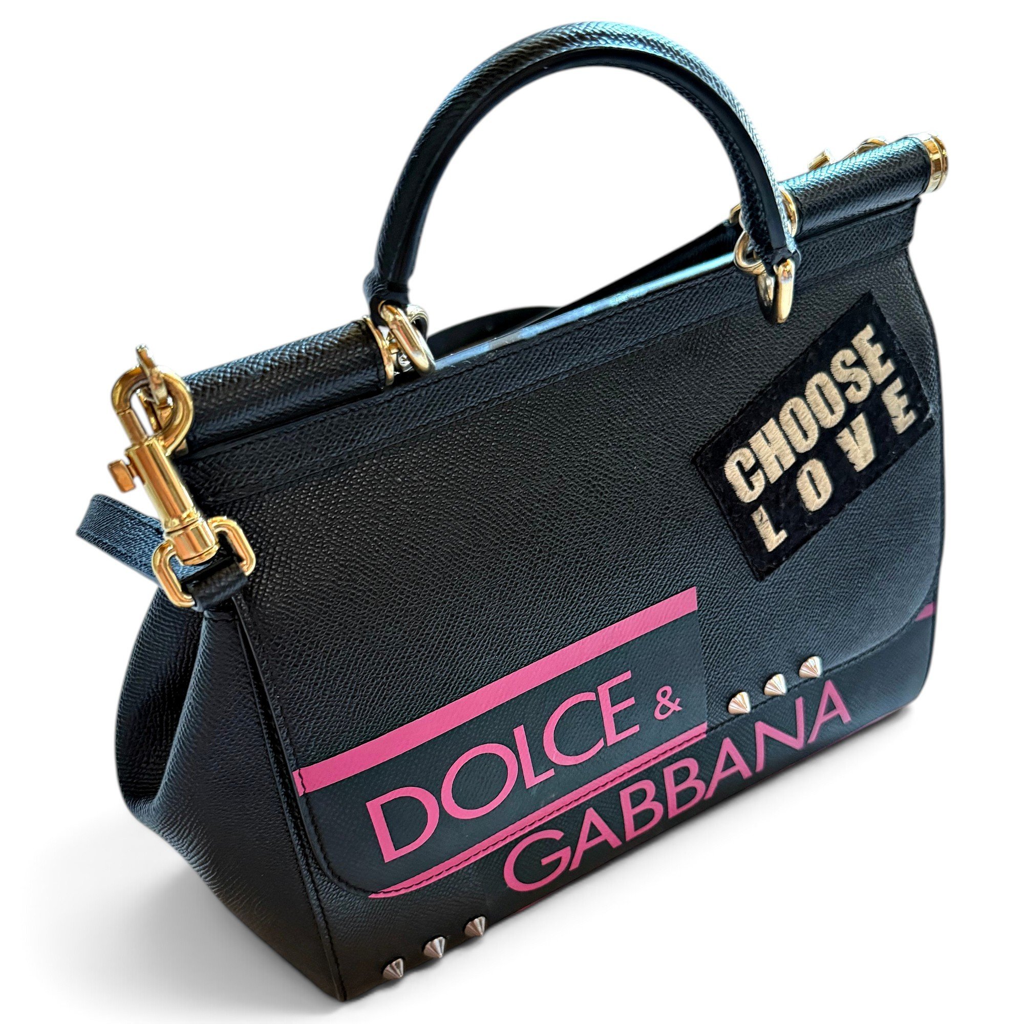 Dolce & Gabbana Sicily leather handbag