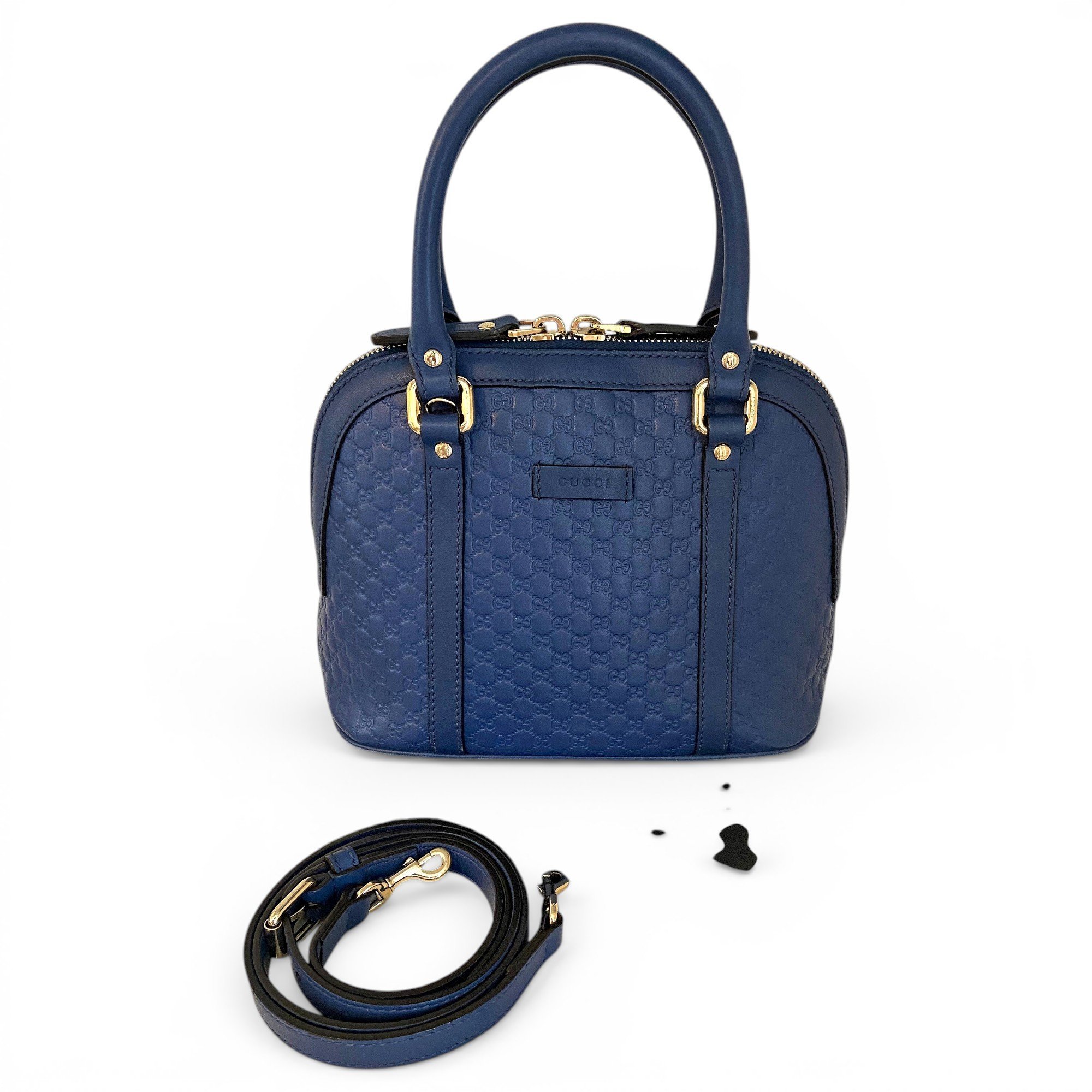 Dôme leather handbag