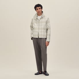 Reversible straight cut jacket