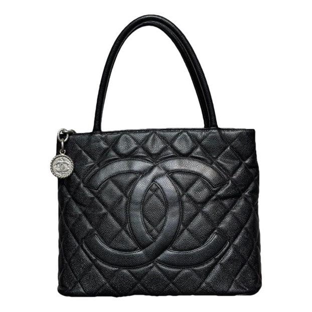 Médaillon leather handbag