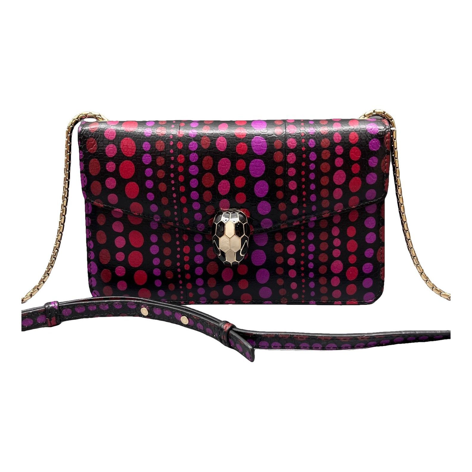 Serpenti leather handbag