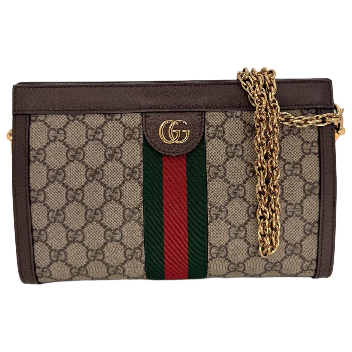 Ophidia Chain leather crossbody bag