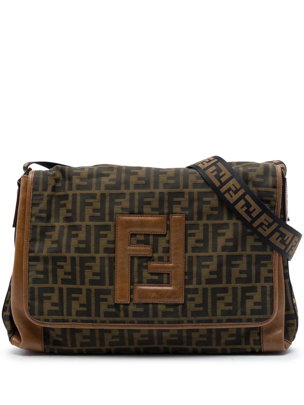 2000-2010 Zucca Canvas FF Messenger Bag crossbody bag