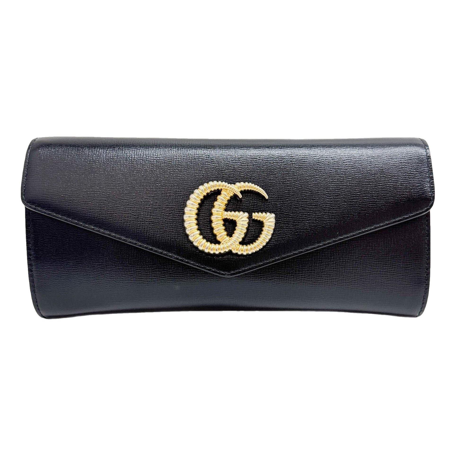 Broadway leather clutch bag