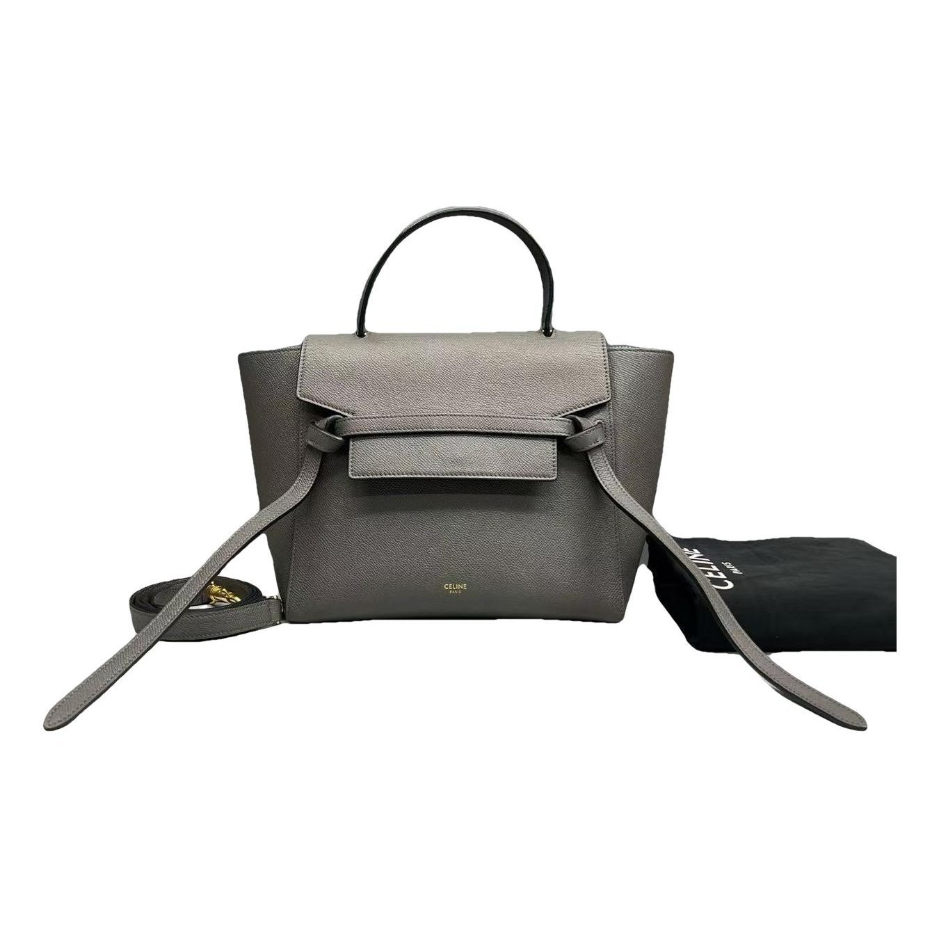 Belt leather handbag