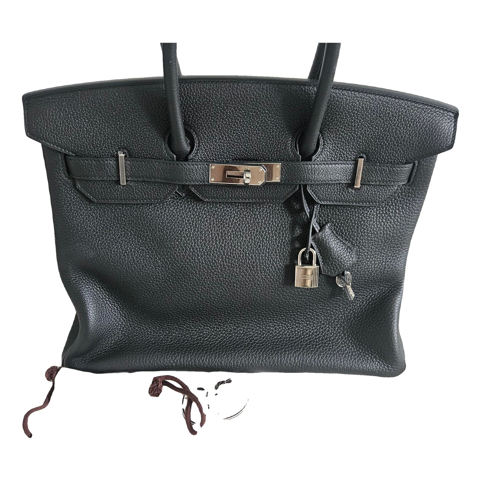 Birkin 35 leather handbag