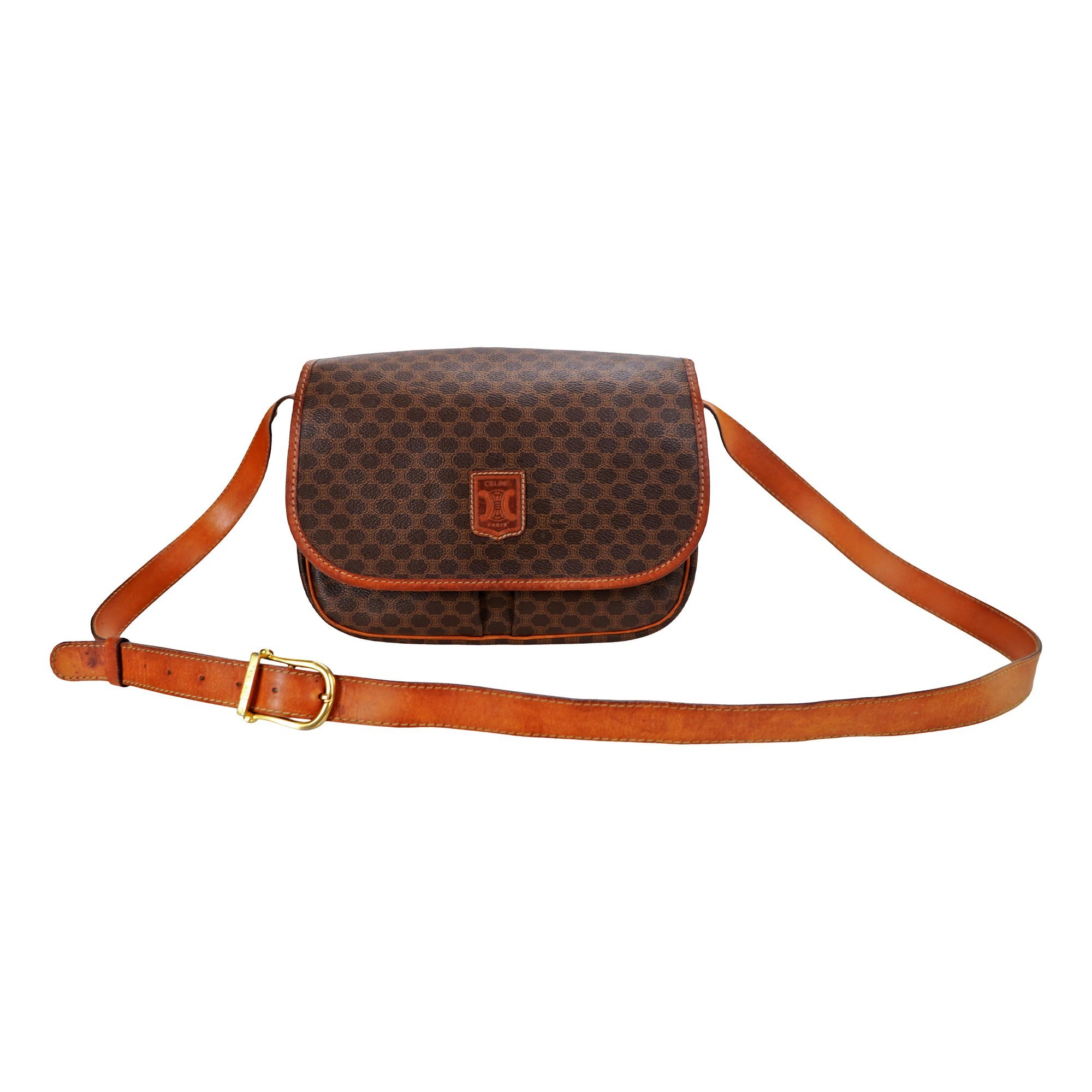 Triomphe leather crossbody bag